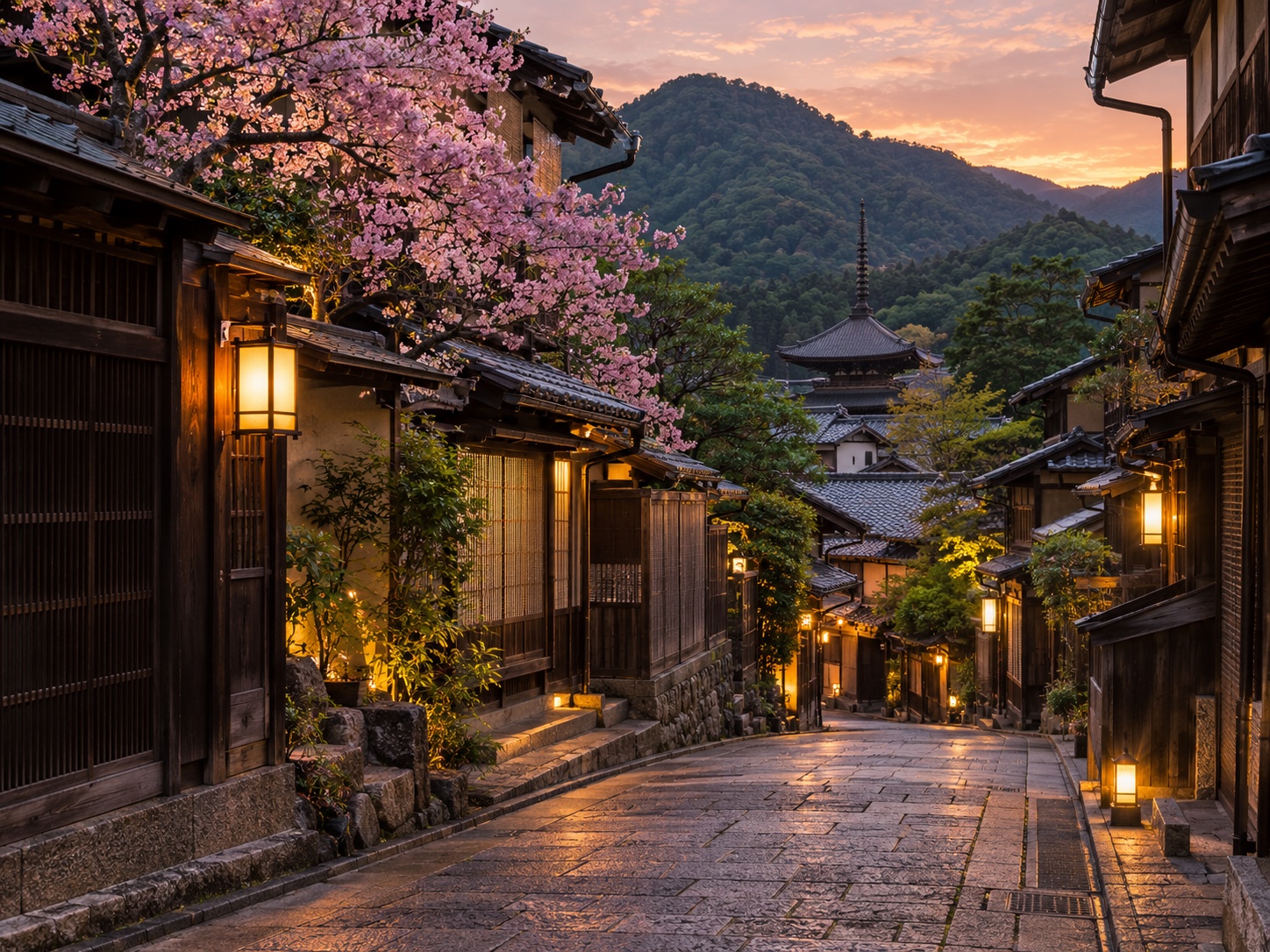 Kyoto at dusk